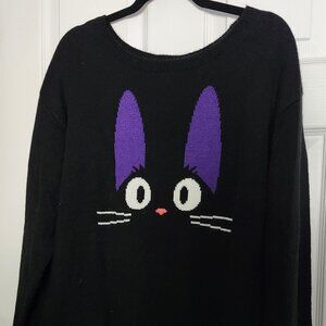 Cute Jiji Studio Ghibli (Kiki's Delivery Service) Sweater